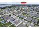 Property location view from above with nearby lake at 940 Waterville Dr, Auburndale, FL 33823