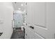 Clean bathroom with marble shower and modern finishes at 193 Stargrass Dr, Auburndale, FL 33823