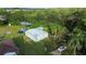 Aerial view of a detached garage and surrounding yard at 1957 Rifle Range Rd, Winter Haven, FL 33880