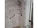 Large walk-in shower with pebble floor and dual shower heads at 4163 Pirates Lndg, Winter Haven, FL 33884