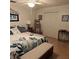 Bright bedroom with king-size bed and decorative wall art at 4163 Pirates Lndg, Winter Haven, FL 33884