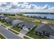 Aerial view of homes and lakefront community at 5051 Tennessee Lake Dr, Auburndale, FL 33823