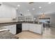 Kitchen with lake view and large island at 1324 Mirror Nw Ter, Winter Haven, FL 33881