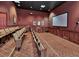 Community theater room with comfortable seating at 1613 Linz Ct, Winter Haven, FL 33884