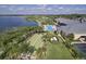 Aerial view of community bocce ball courts at 4152 Aberdeen Ln, Lake Wales, FL 33859