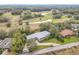 Aerial view showcasing a house's layout and location at 18 Coventry Dr, Haines City, FL 33844