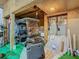 Garage workshop area with golf cart and tools at 18 Coventry Dr, Haines City, FL 33844