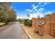 Sequoyah Ridge community entrance with brick signage at 2997 Sequoyah Dr, Haines City, FL 33844