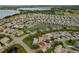 Aerial view of a house nestled in a residential neighborhood at 3309 Raleigh Dr, Winter Haven, FL 33884