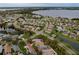 Aerial view of single-Gathering home and community at 3309 Raleigh Dr, Winter Haven, FL 33884