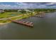 Multiple boat docks providing convenient lake access at 3309 Raleigh Dr, Winter Haven, FL 33884