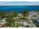 Aerial view of house and lakefront property at 501 Arneson Ave, Auburndale, FL 33823