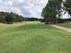 Golf course fairway with a golf cart and beautiful landscaping at 1591 Forest Hills Ln, Haines City, FL 33844