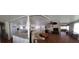 Open floor plan connecting living room, kitchen, and dining area at 161 Bonnie Dr, Auburndale, FL 33823