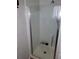 Shower stall with glass enclosure at 161 Bonnie Dr, Auburndale, FL 33823