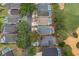 Aerial view of a house with a pool, situated in a residential neighborhood at 2060 Hemingway Ave, Haines City, FL 33844