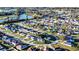 Aerial view of a house in a residential neighborhood at 315 Lauderdale Ct, Kissimmee, FL 34759