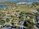 Wide aerial view showing home's location in a quiet neighborhood at 817 Carlton Ct, Winter Haven, FL 33884