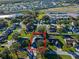 Aerial view of the home and surrounding neighborhood at 817 Carlton Ct, Winter Haven, FL 33884