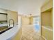 Kitchen with white countertop, stainless steel faucet, and tiled floor at 820 Camargo Way # 108, Altamonte Springs, FL 32714