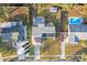 High-angle view of the house and neighboring properties at 4210 Old Colony Rd, Mulberry, FL 33860