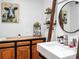 Modern bathroom with a clean white vanity and stylish fixtures at 4210 Old Colony Rd, Mulberry, FL 33860