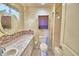 Bathroom with shower/tub combo and vanity at 4504 Crystal Beach Rd, Winter Haven, FL 33880