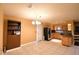 Dining area with tile floors and a view into the kitchen at 4504 Crystal Beach Rd, Winter Haven, FL 33880