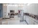 Modern kitchen with white cabinets, granite counters, and stainless steel appliances at 8243 Alturas Rd, Bartow, FL 33830