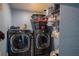 Laundry room with LG washer and dryer, and storage at 8243 Alturas Rd, Bartow, FL 33830