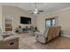 Relaxing living room with recessed lighting and fireplace at 117 Dinner Lake Ave, Lake Wales, FL 33859