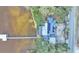Aerial view showcasing home, dock, and waterfront location at 1769 S Lake Reedy Blvd, Frostproof, FL 33843