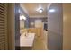 Clean bathroom with walk-in shower and vanity at 2036 Lake Ariana Blvd, Auburndale, FL 33823