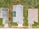 Aerial view of the house and backyard at 235 Lake Suzanne Dr, Lake Wales, FL 33859