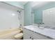 Bathroom with a shower/tub combo and vanity at 357 Magneta Loop, Auburndale, FL 33823