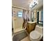 Clean bathroom with shower/tub combo and light wood vanity at 455 Highland Dr, Lake Wales, FL 33898