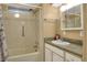 Clean bathroom with shower/tub combo and vanity at 6308 Bayberry Ne Blvd, Winter Haven, FL 33881