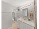 Clean bathroom with white vanity, toilet and shower at 1750 Fox Hill Dr, Lakeland, FL 33810