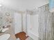 Bathroom with double vanity and tub/shower combo at 1750 Fox Hill Dr, Lakeland, FL 33810