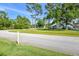 Residential street view with a stop sign and neighborhood homes at 213 Riverbend Rd, Ormond Beach, FL 32174