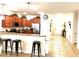 Kitchen with breakfast bar, stainless steel appliances, and granite countertops at 1402 Wexford Way, Davenport, FL 33896