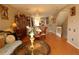 Bright dining area with hardwood floors and chandelier at 5002 Tideview Cir # 3, Orlando, FL 32819