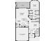 First floor plan showcasing open living spaces and primary suite at 3937 Reed Grass Pl, Kissimmee, FL 34746