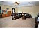 Large bonus room with plenty of space for relaxation and entertainment at 13900 Fox Glove St, Winter Garden, FL 34787