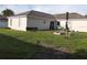 Spacious backyard with grassy area and fire pit at 924 Derbyshire Dr, Kissimmee, FL 34758