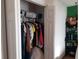 Bedroom closet with shelving and hanging rods at 924 Derbyshire Dr, Kissimmee, FL 34758