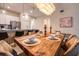 Rustic farmhouse dining table with seating for six at 891 Ocean Course Ave # 0, Davenport, FL 33896