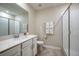 Clean bathroom with white cabinets and walk-in shower at 891 Ocean Course Ave # 0, Davenport, FL 33896