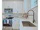 Modern kitchen with stainless steel appliances and white cabinets at 1700 Houston St, Kissimmee, FL 34743