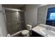Bathroom with shower, toilet and vanity at 305 Cascara Ln, Auburndale, FL 33823